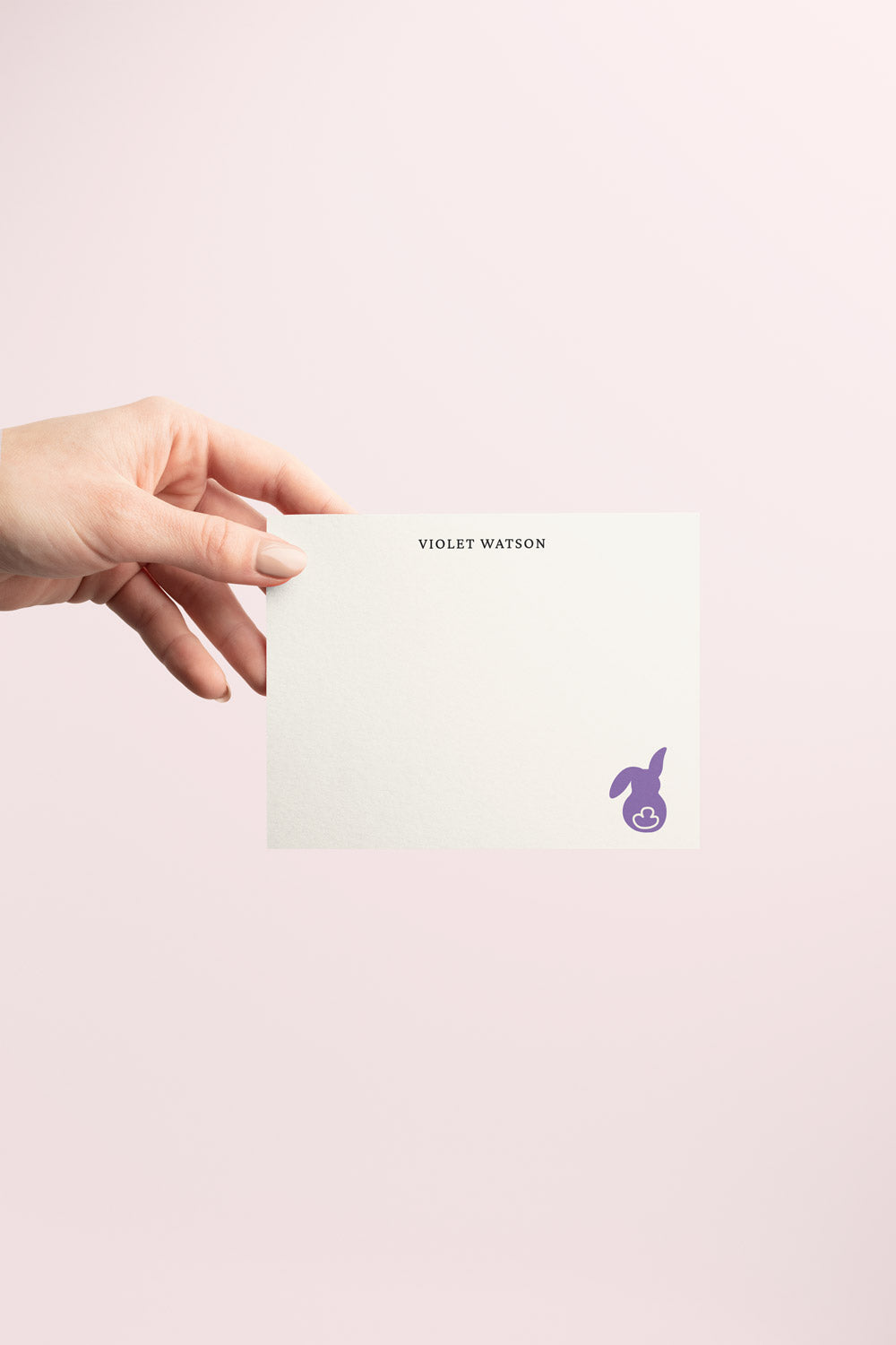Violet Little Bunny Stationery Set