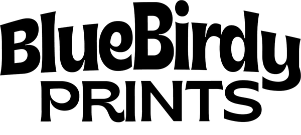 Blue Birdy Prints