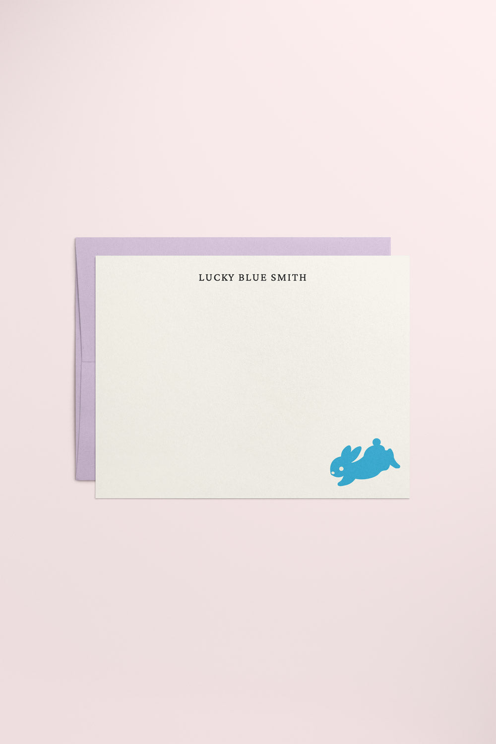 Blue Little Bunny Stationery Set