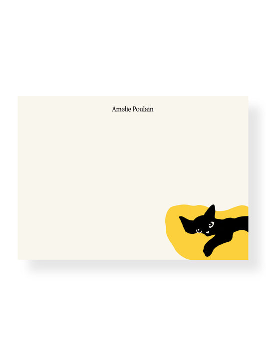 Sleepy Cat Stationery Set