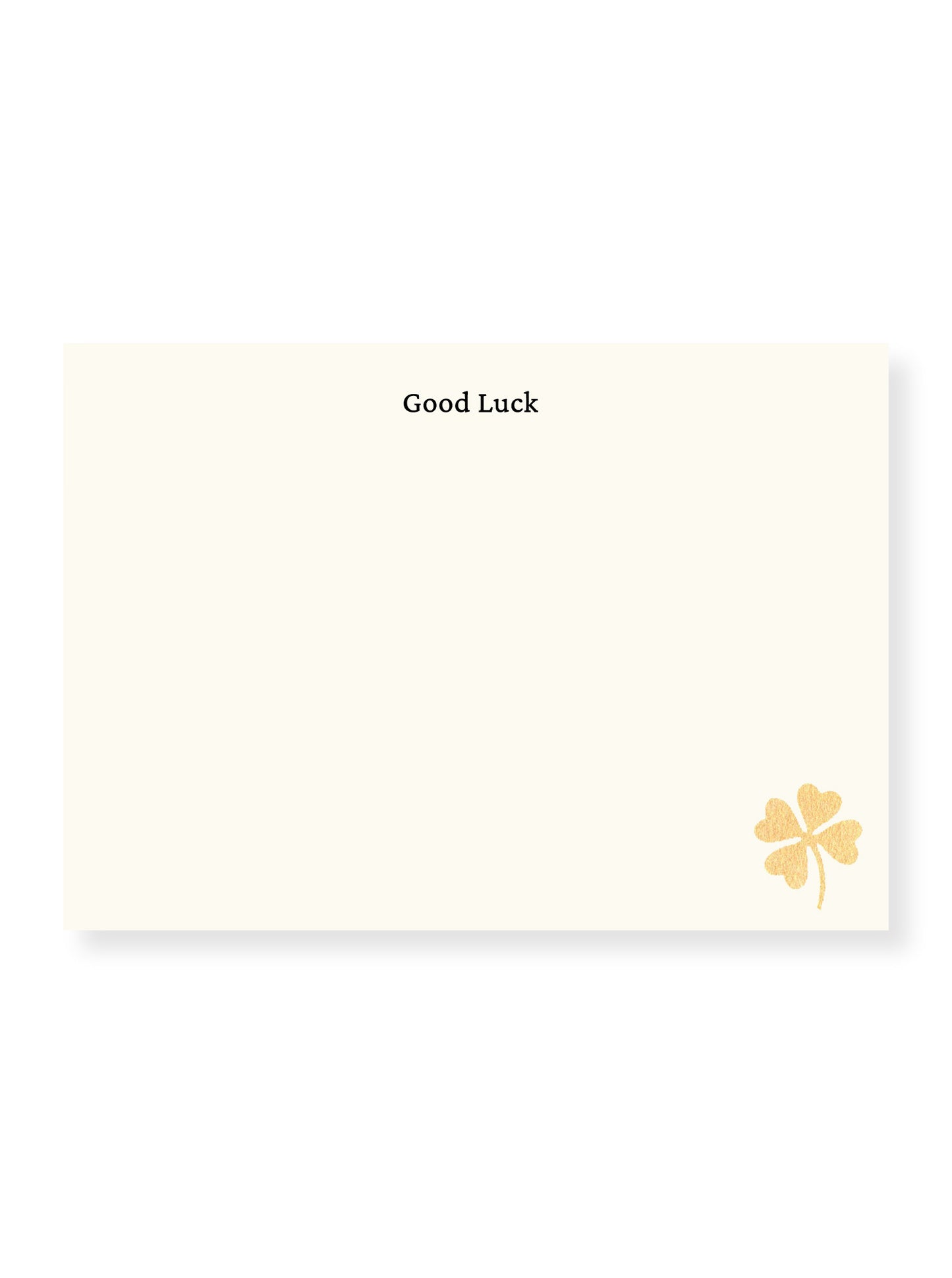 Gold Clover Stationery Set