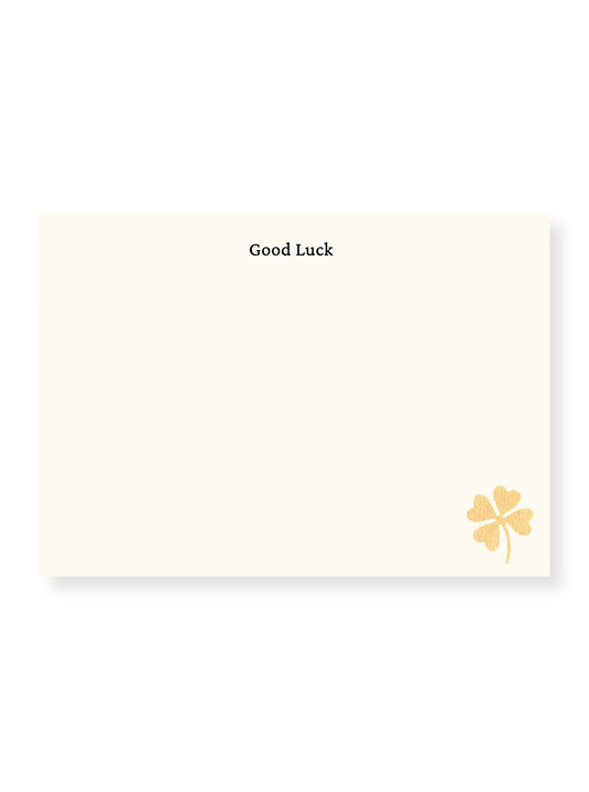 Gold Clover Stationery Set