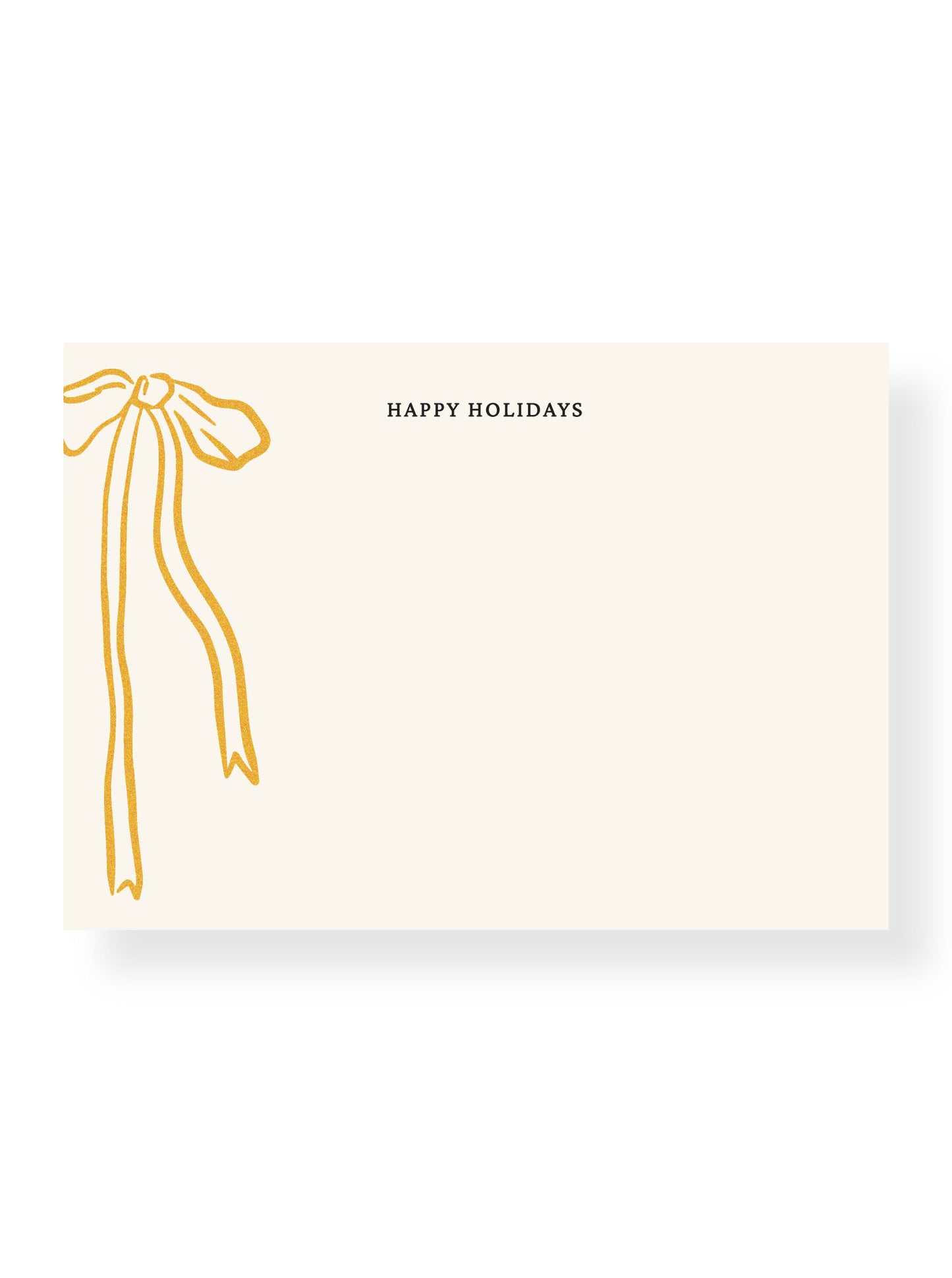 Gold Gift Bow Stationery Set
