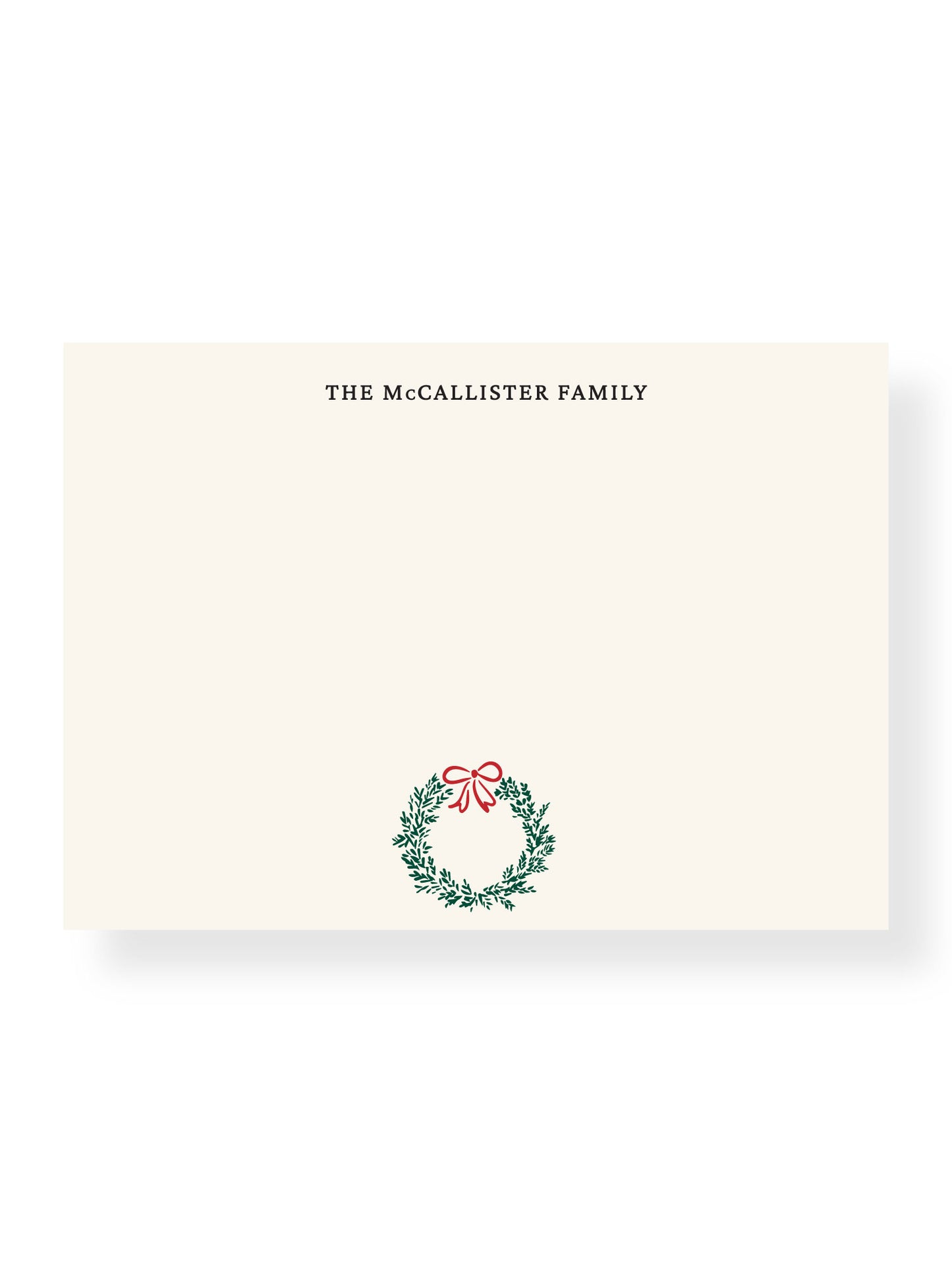 Holly Wreath Stationery Set