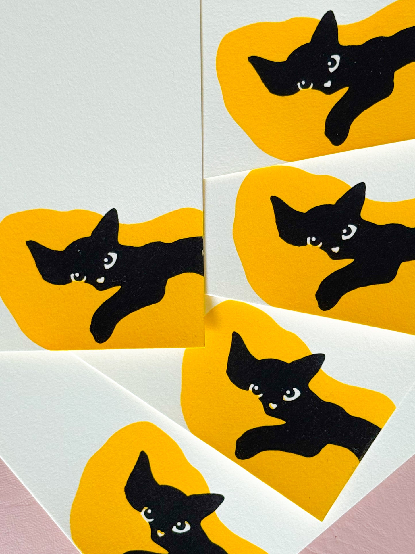 Sleepy Cat Stationery Set