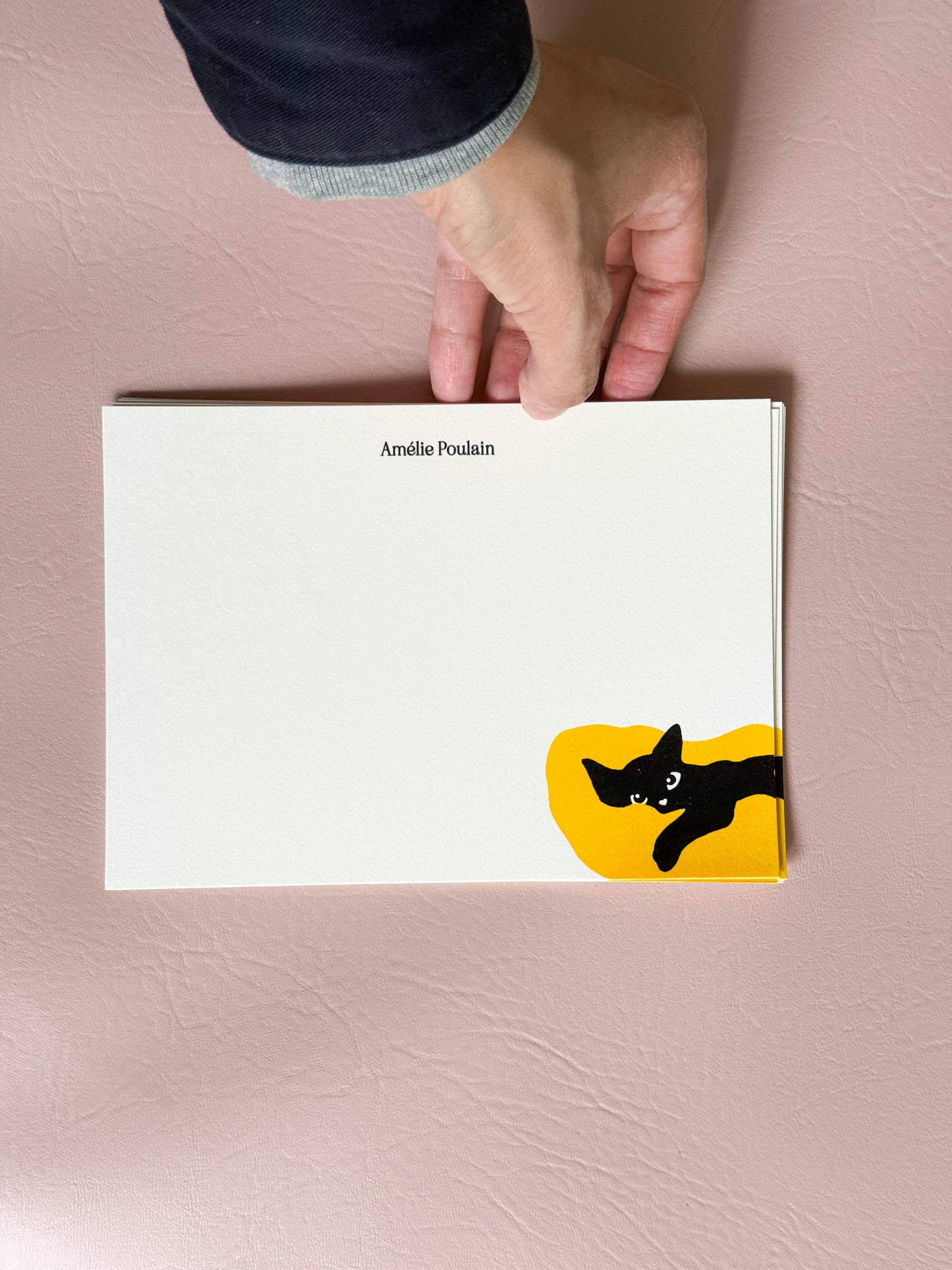 Sleepy Cat Stationery Set