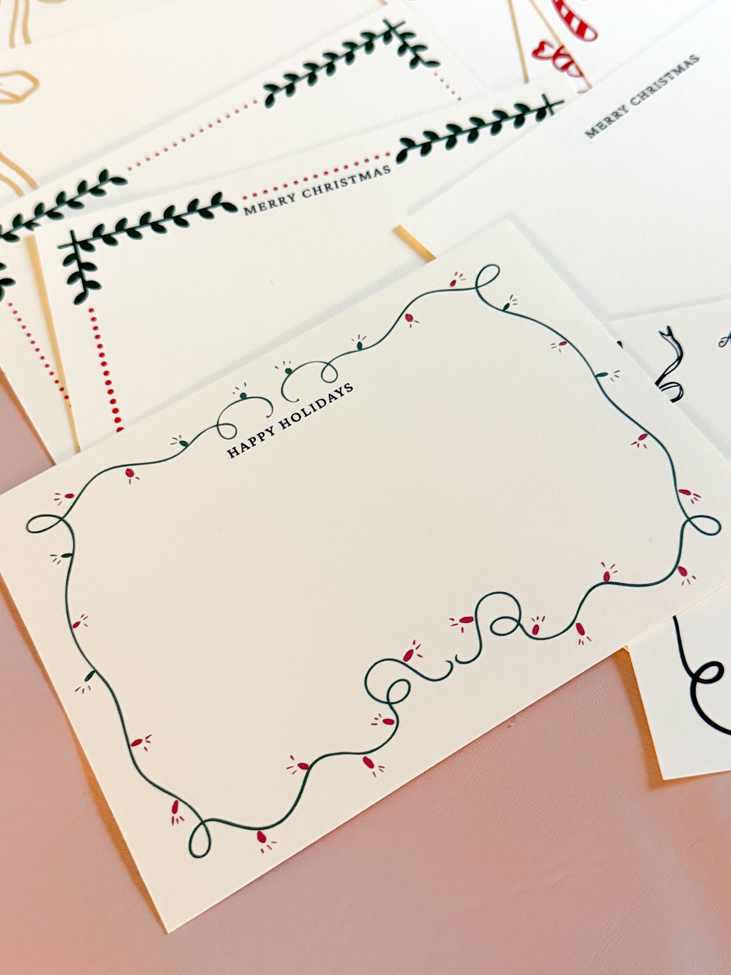 Christmas Lights Stationery Set