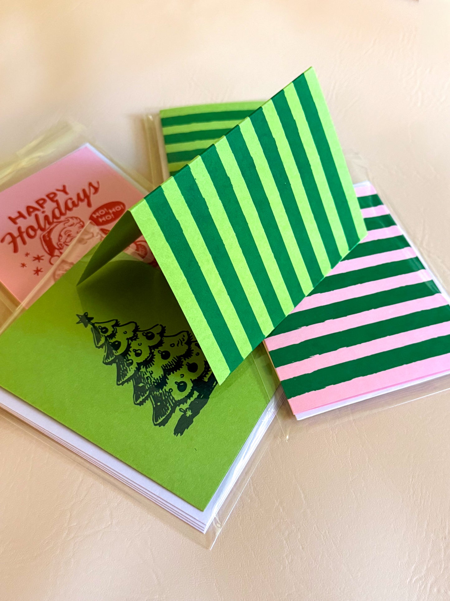 Green Gift Wrapping Stationery Set