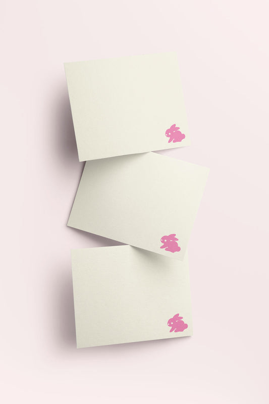 Pink Little Bunny Stationery Set