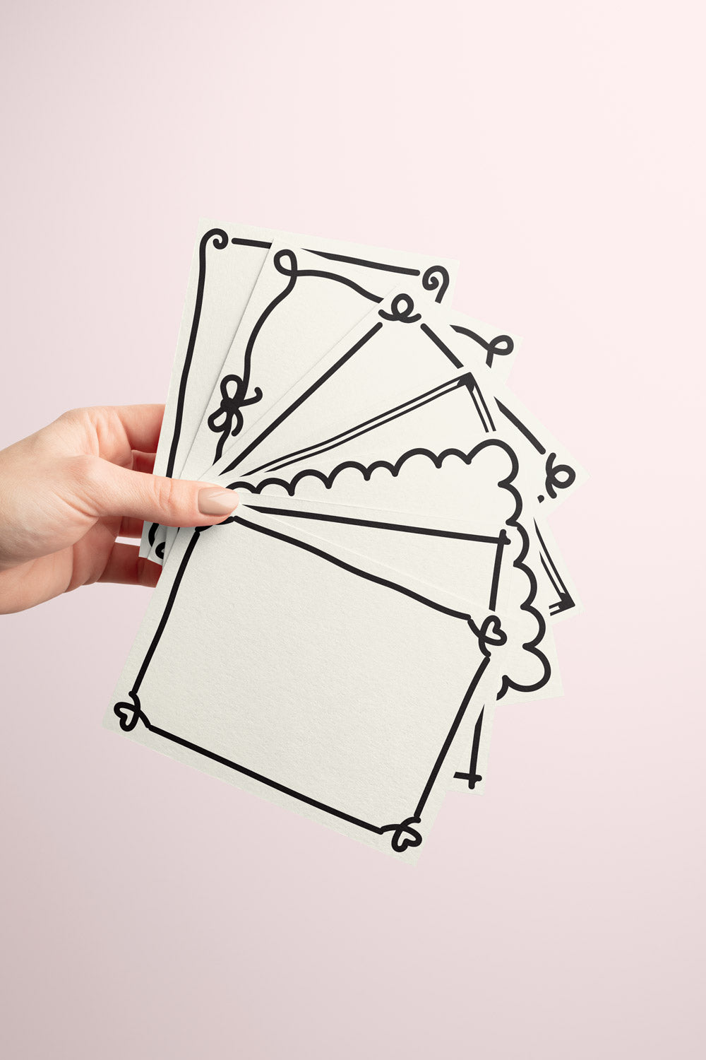 Swirly Borders Stationery Sample Pack