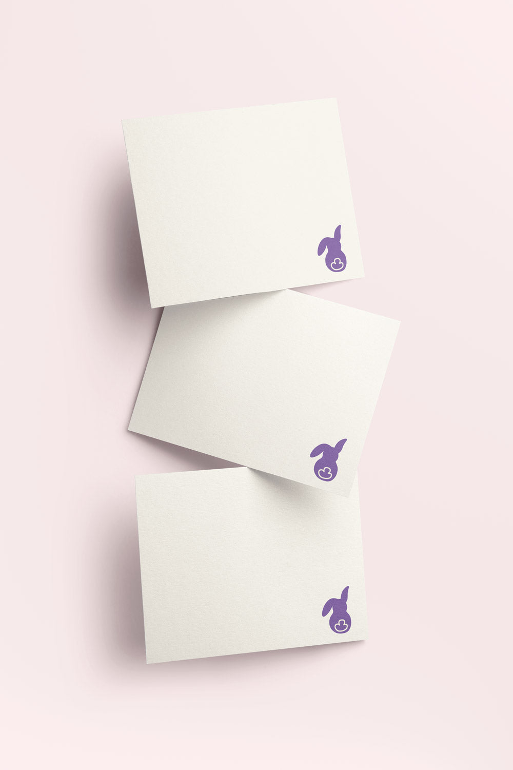 Violet Little Bunny Stationery Set